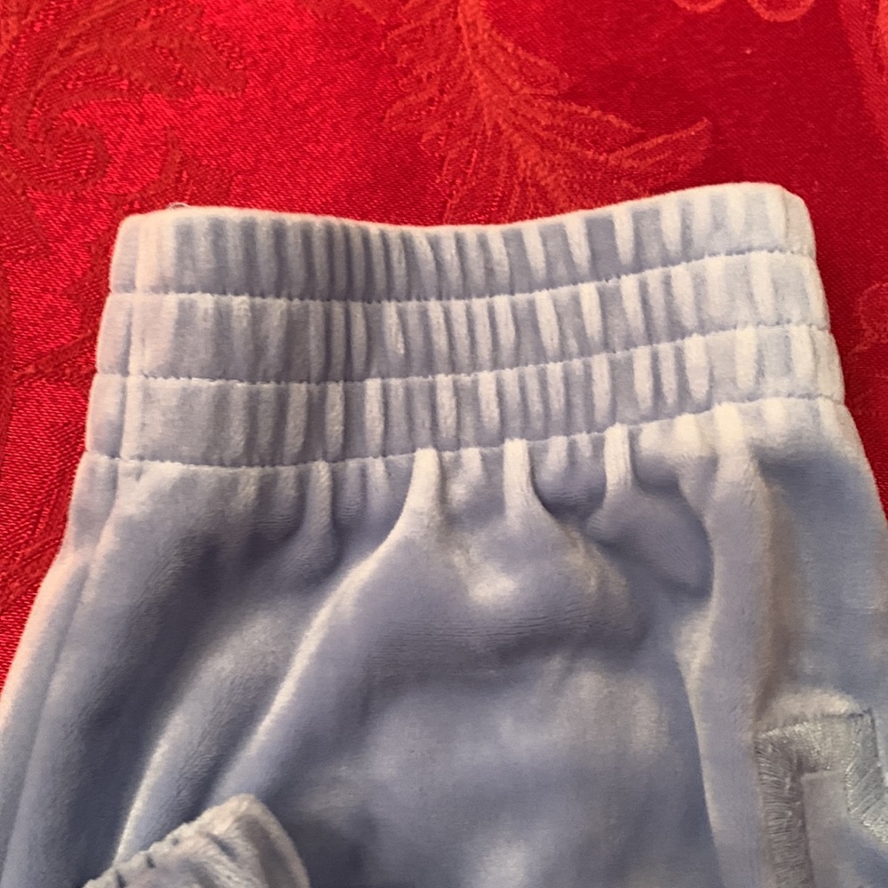 PINK Victoria’s Secret’s blue velour pants - Picture 7 of 13